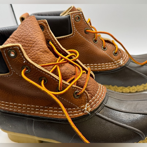New Bean Boots The Original LL Bean Boot Tan/Black Size 7 Narrow MSRP $140 - Picture 7 of 10